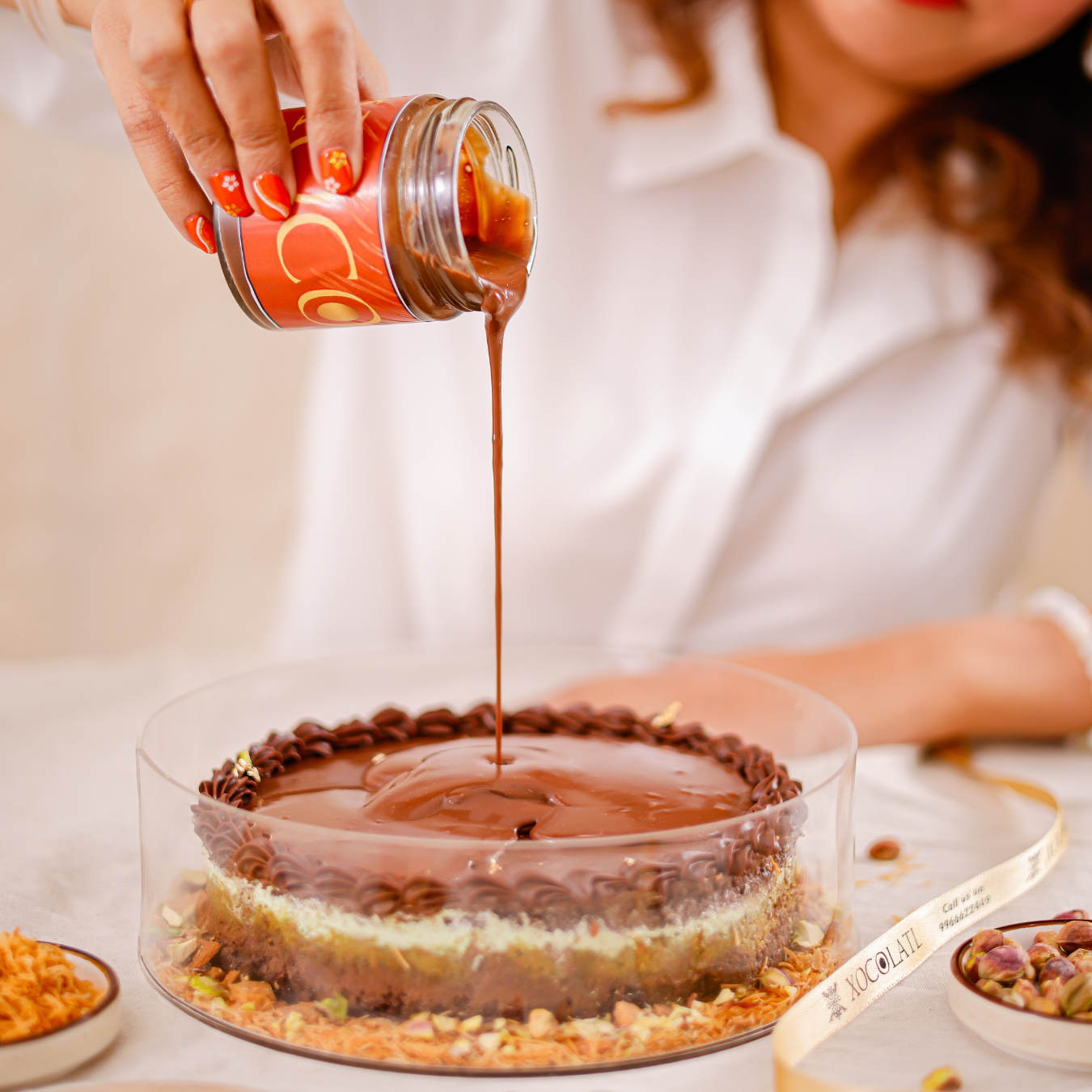 Kunafa Pour Over Cake (Hyderabad Only)