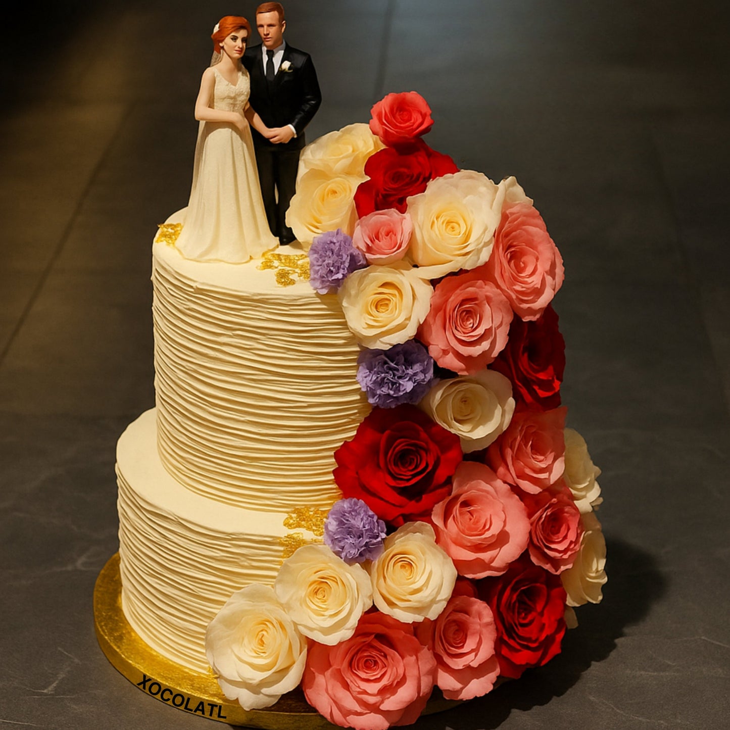 Blossom Vows Wedding Cake