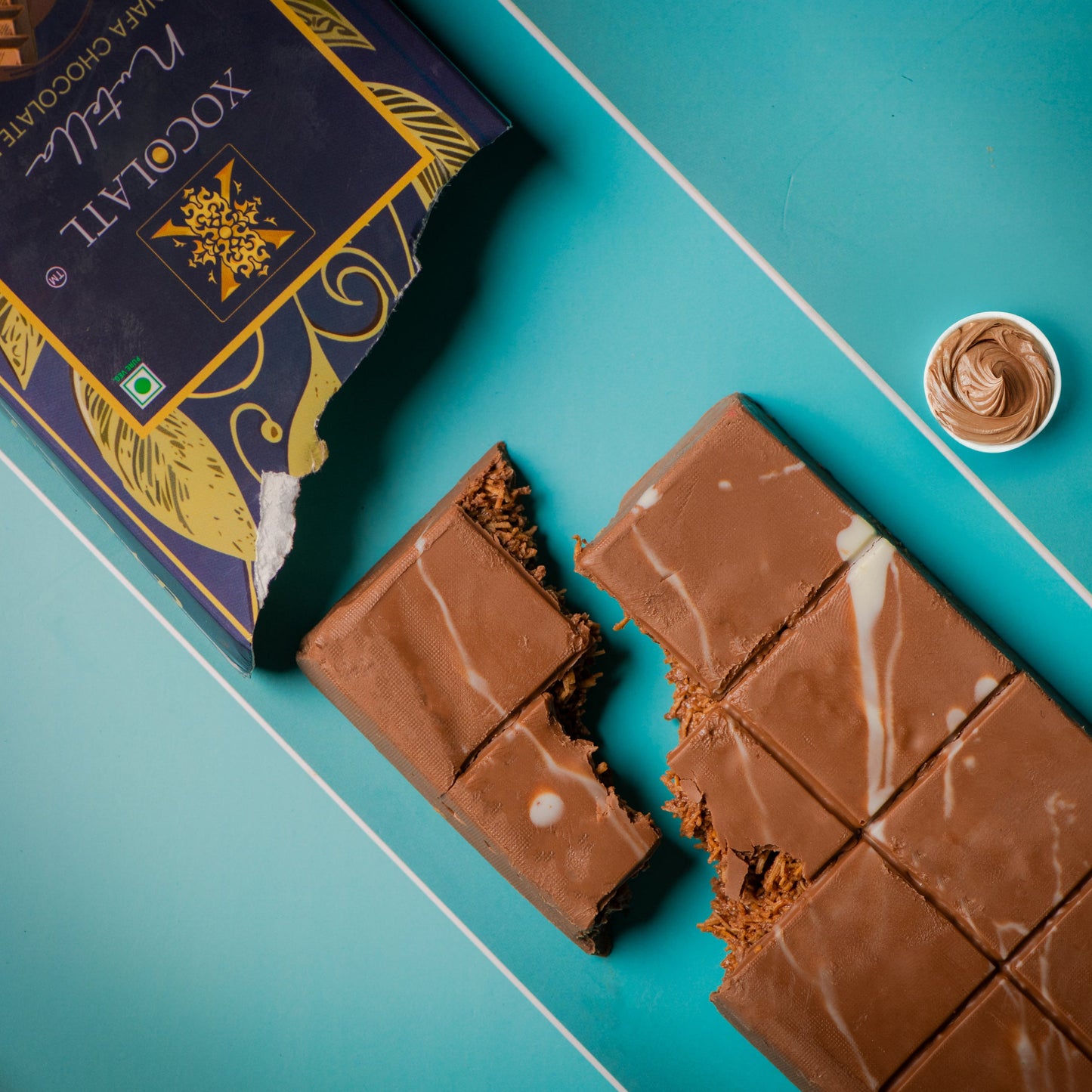 Nutella Kunafa Chocolate Bar