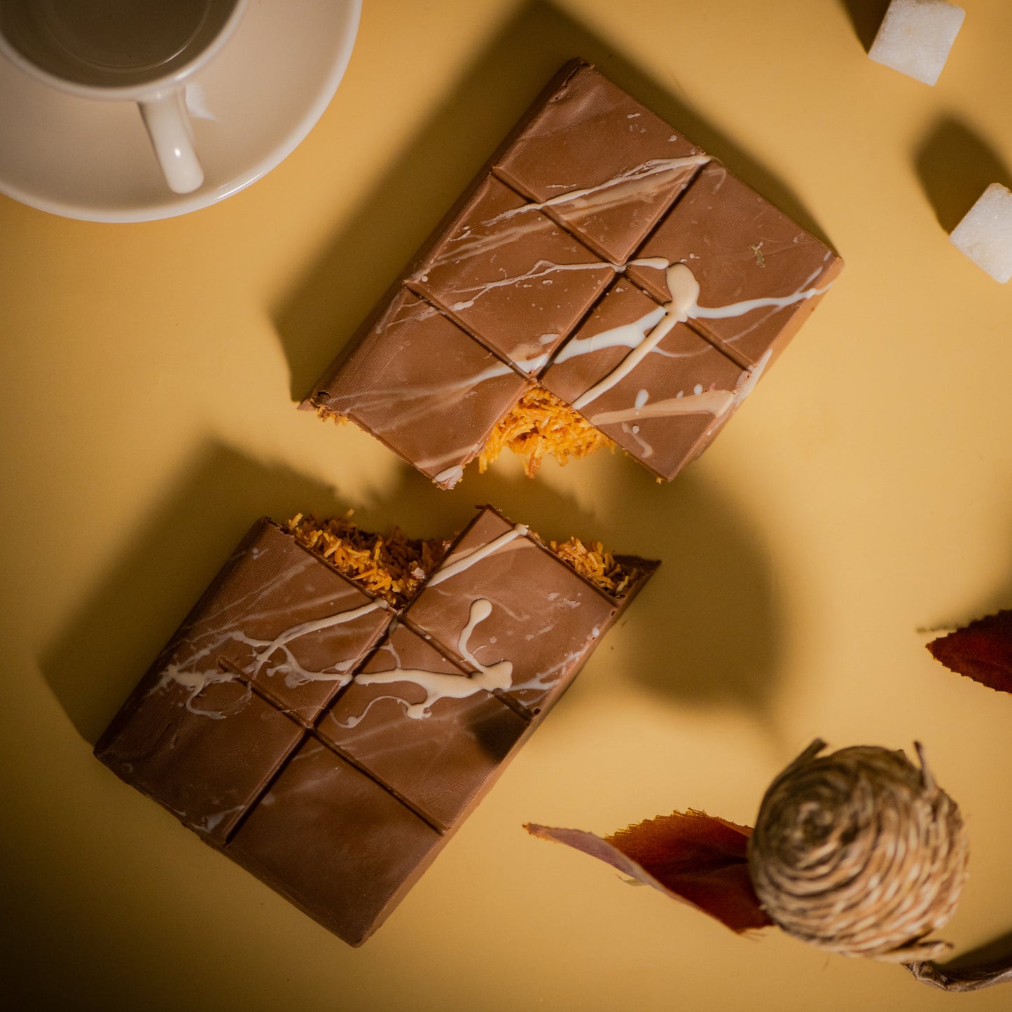 Salted Caramel Kunafa Chocolate Bar