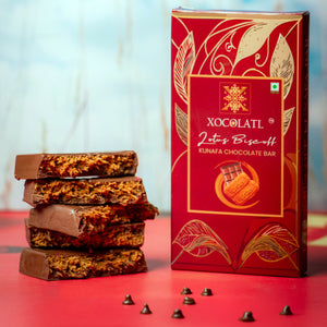 Lotus Biscoff Kunafa Chocolate Bar