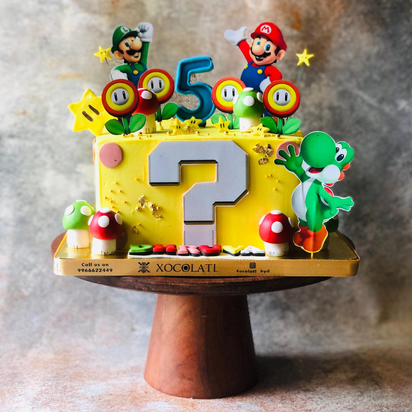Mario World Birthday Cake