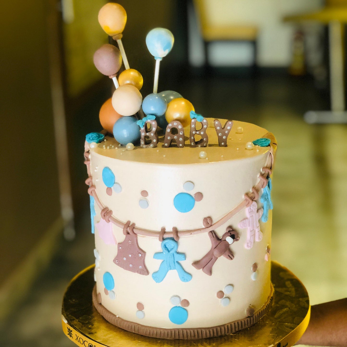 Baby Shower Balloon Cake