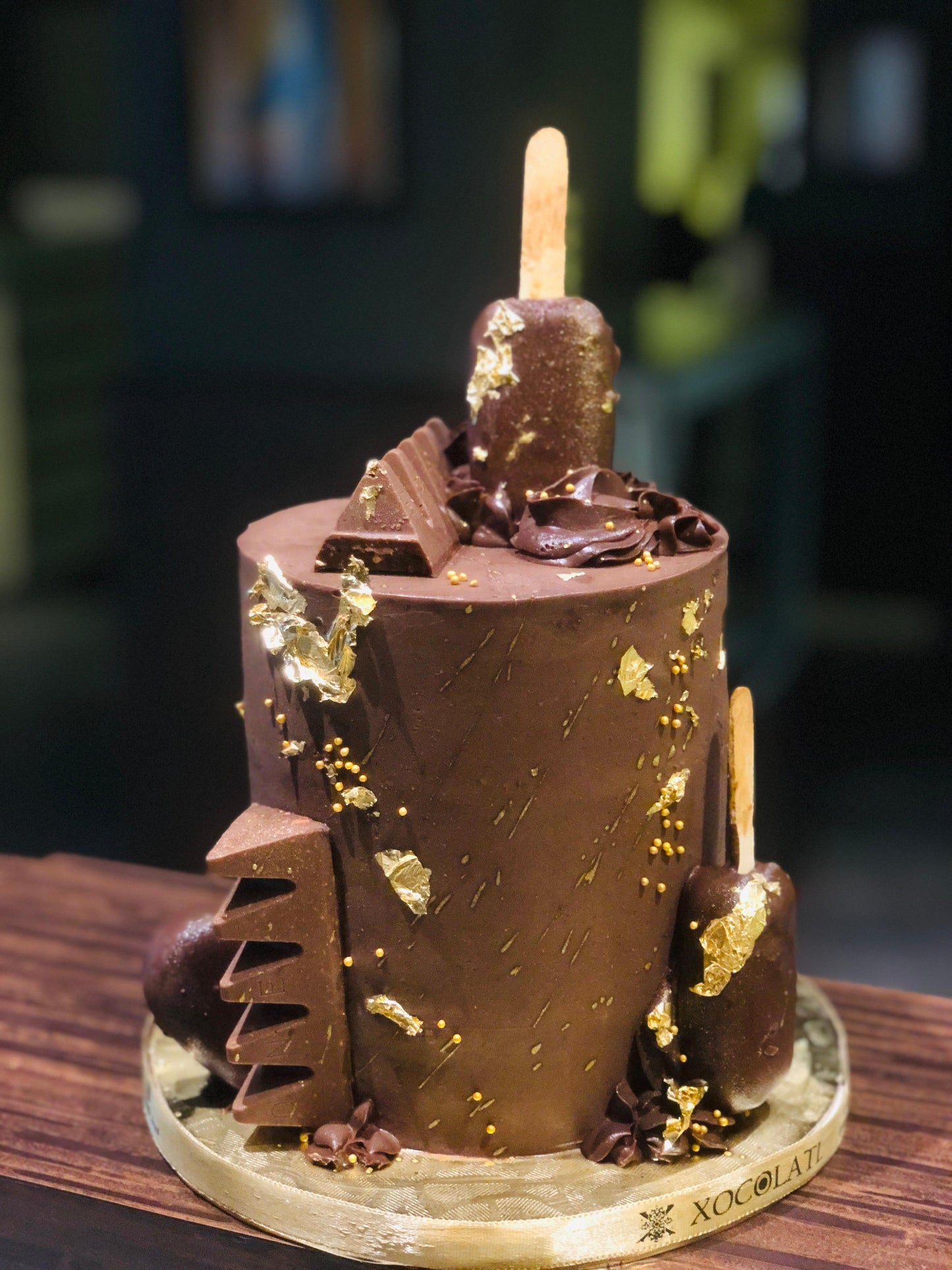 Golden Chocolate Luxe Cake
