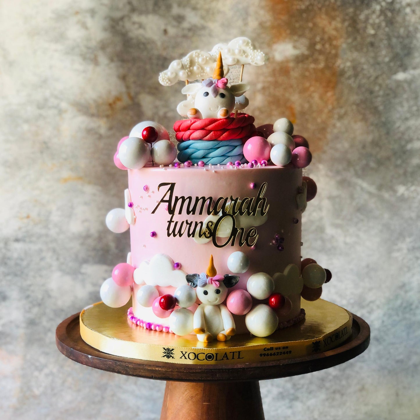 Unicorn Dream First Birthday Cake