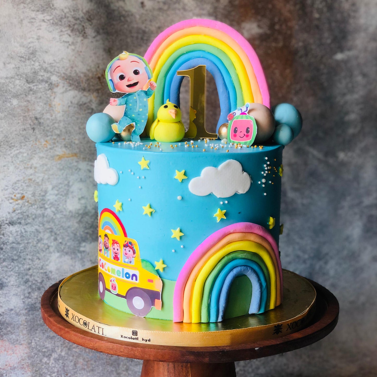 Cocomelon Rainbow Kids Birthday Cake