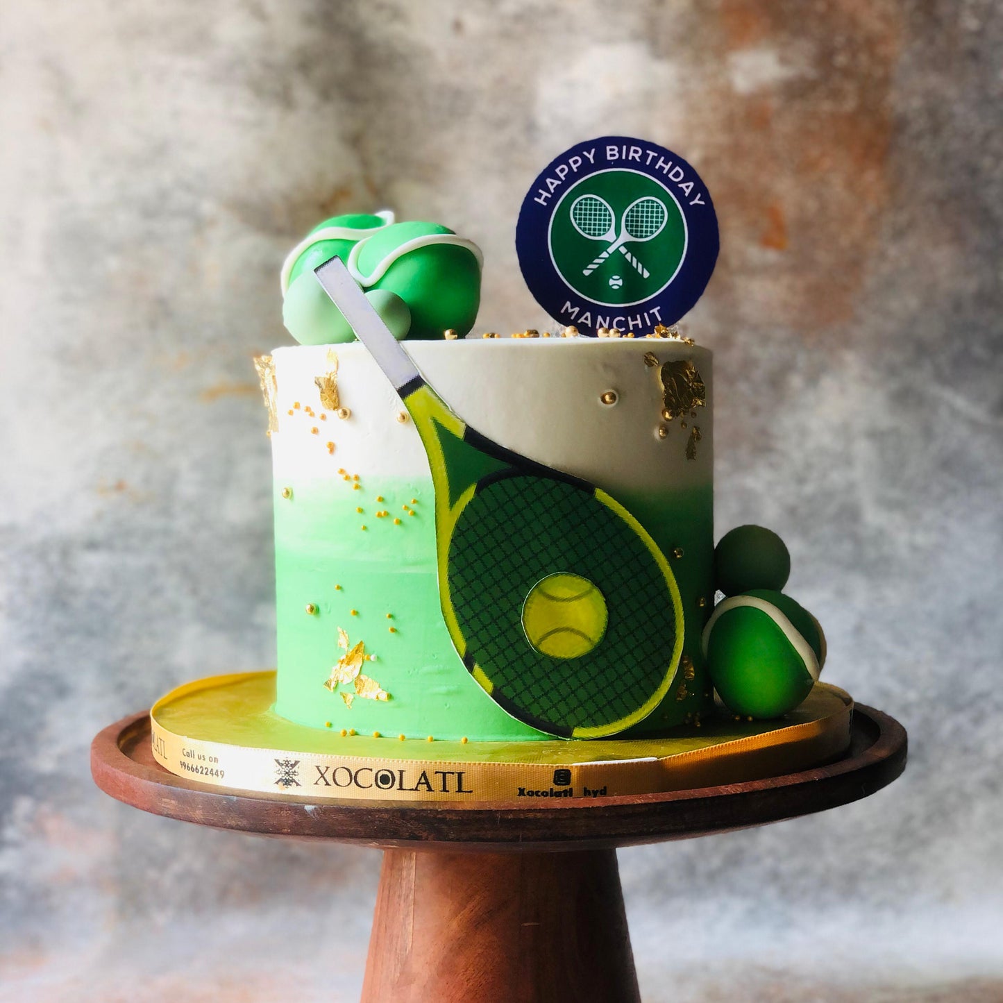 Tennis Sports Birthday Cake