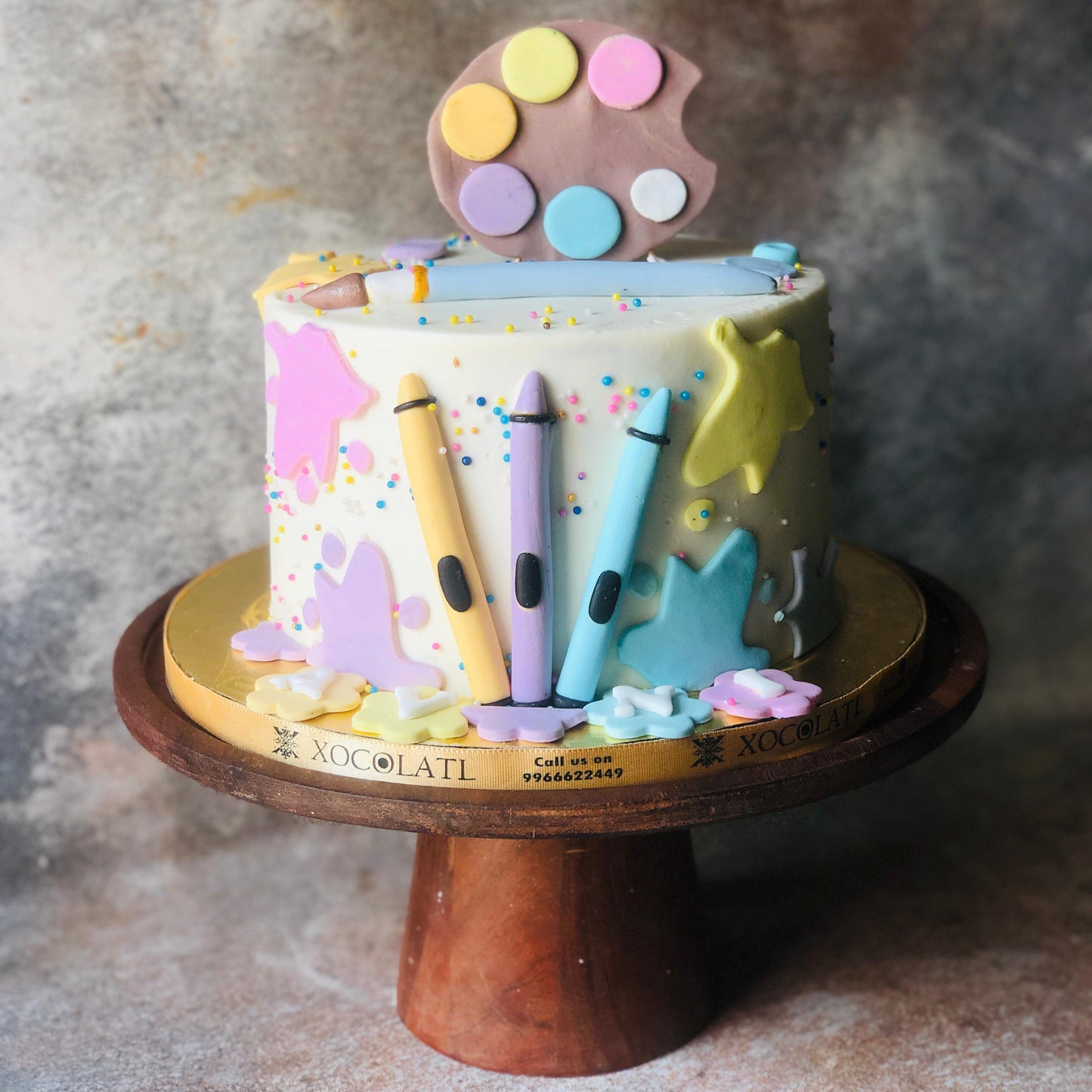 Crayon Artist Birthday Cake