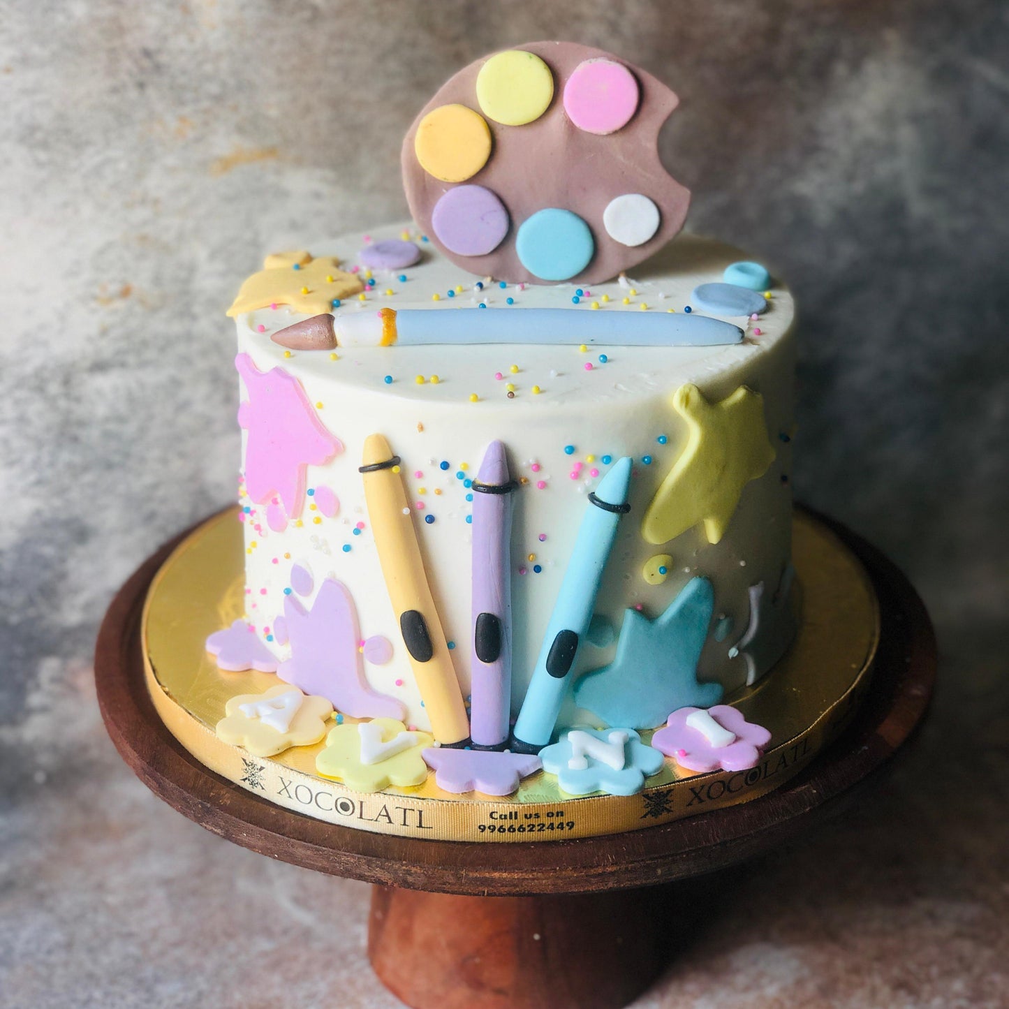 Crayon Artist Birthday Cake