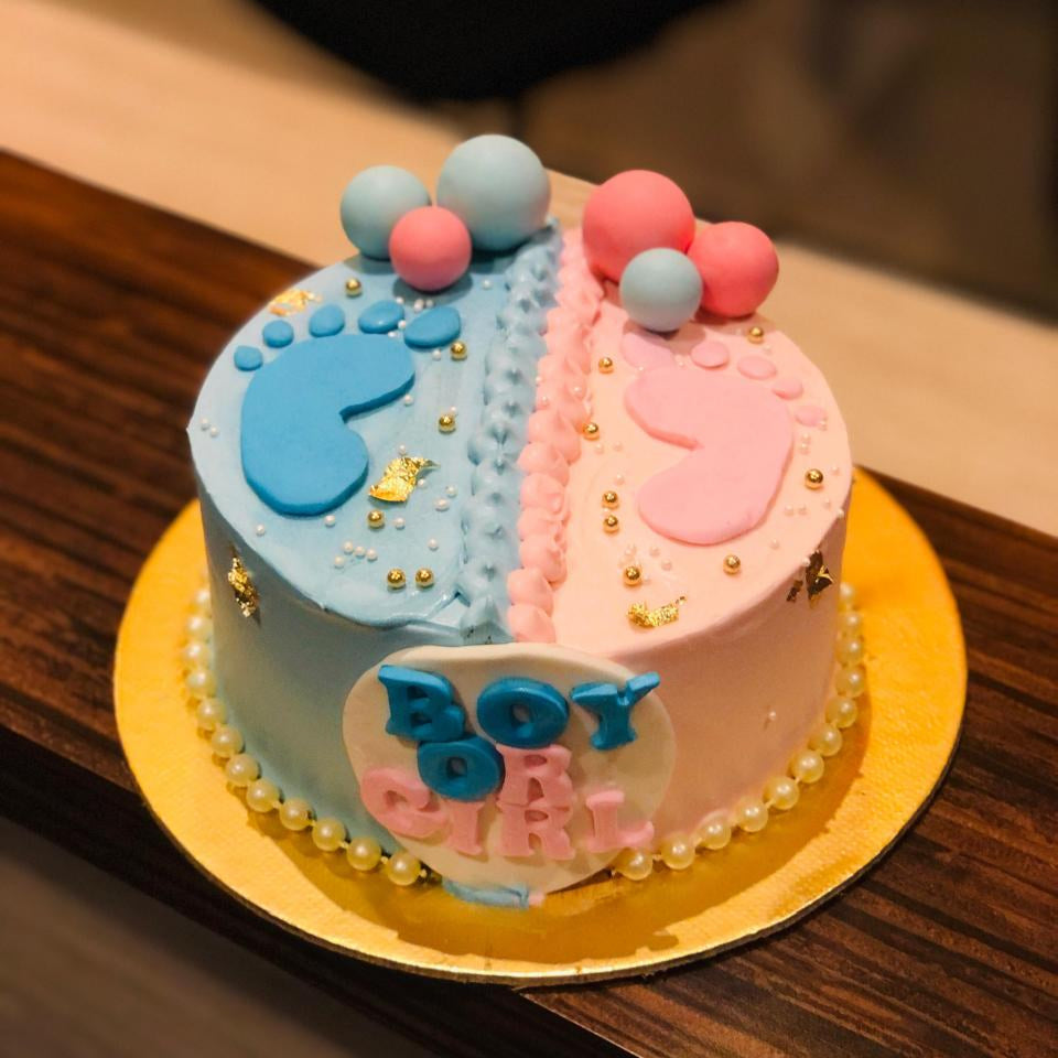 Boy or Girl Baby Shower Cake