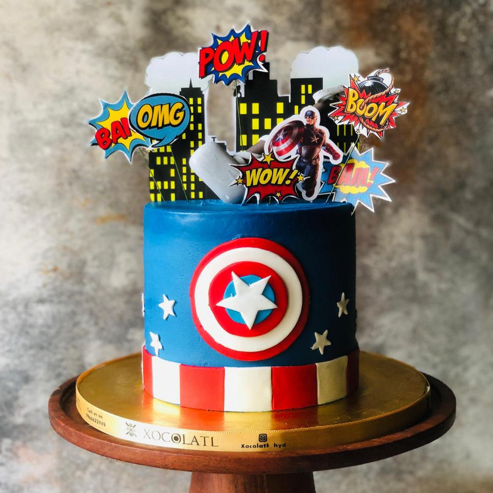 Captain Hero Smash Cake