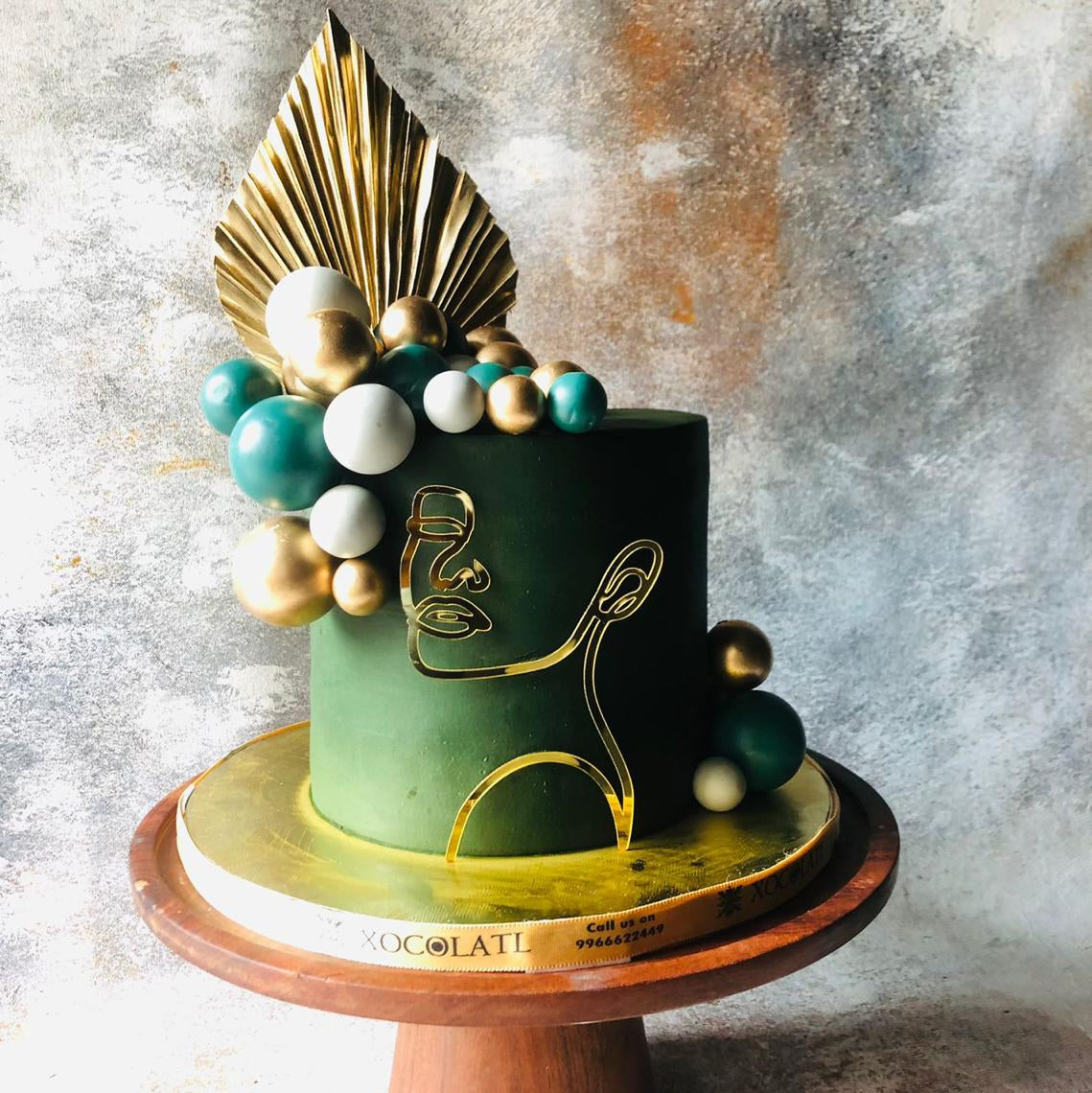 Golden Muse Art Cake