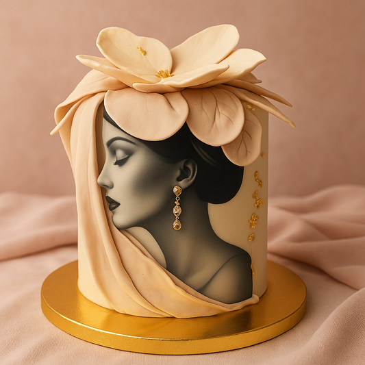 Lady Luxe Portrait Cake