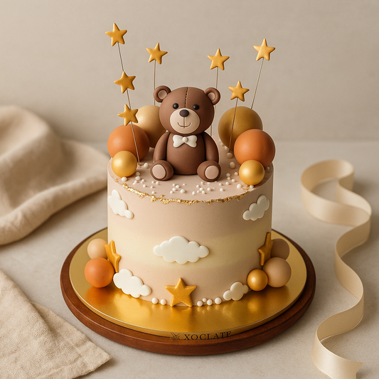 Dreamy Teddy Bear Kids Birthday Cake