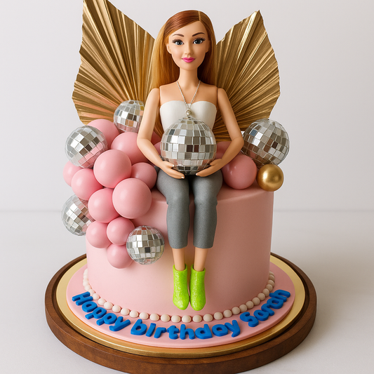 Disco Diva Doll Birthday Cake