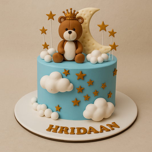 Royal Bear Birthday Cake