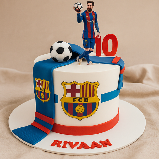 Goal Getter Messi Birthday Cake