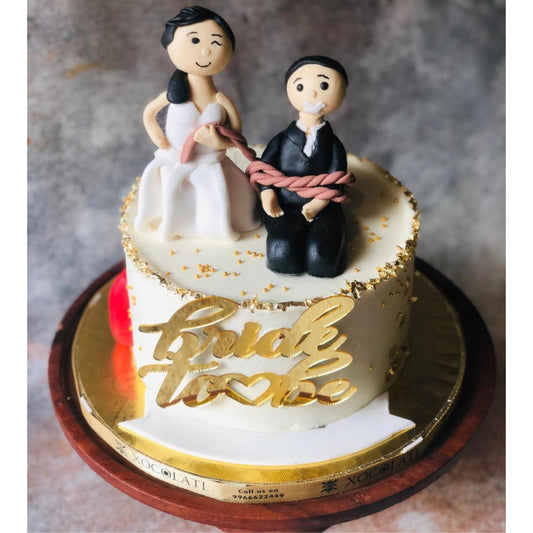 Tied the Knot Bride-to-Be Cake