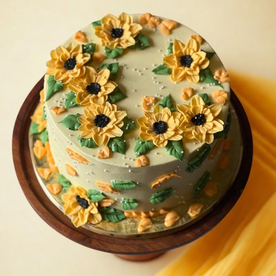 Sunshine Bloom Birthday Cake