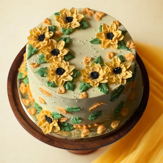 Sunshine Bloom Birthday Cake