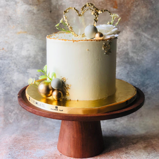 Golden Heart Luxury Celebration Cake