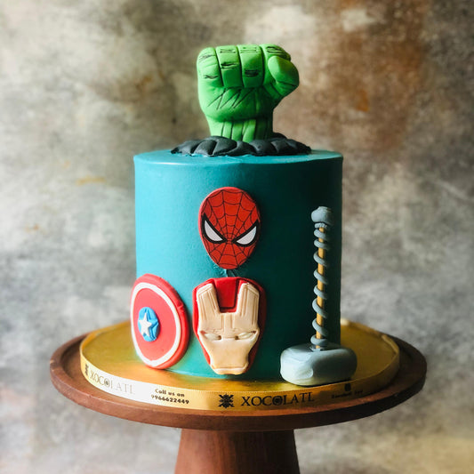 Superhero Squad Birthday Cake