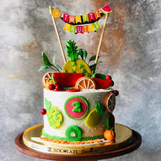 Fruity Fruits Birthday Cake