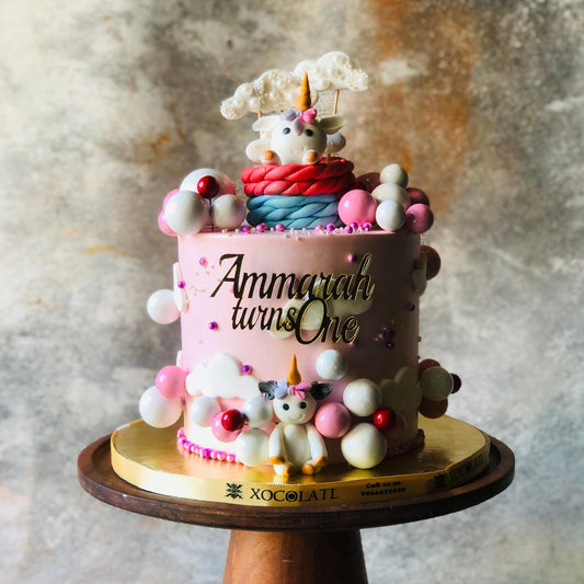 Unicorn Dream First Birthday Cake
