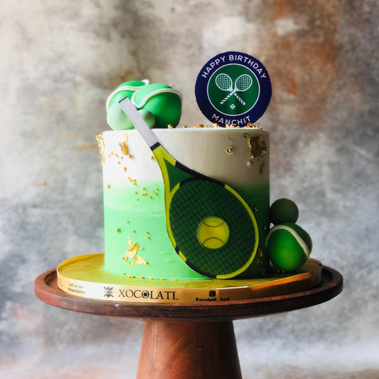 Tennis Sports Birthday Cake