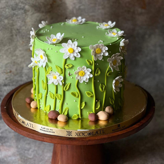 Daisy Meadow Delight Birthday Cake
