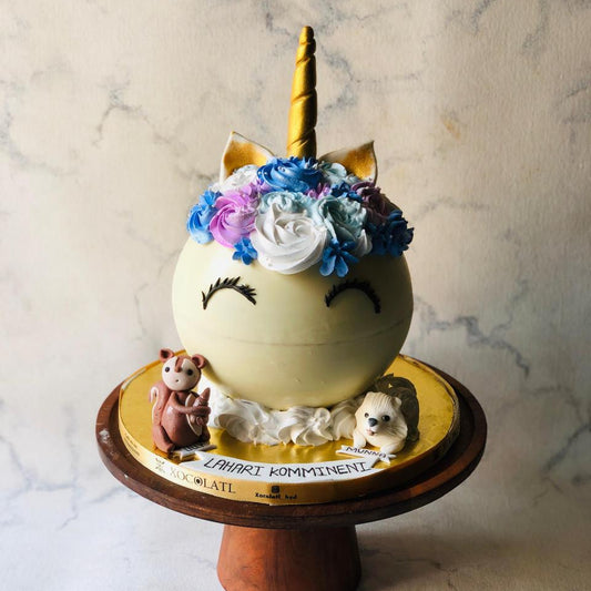 Magical Unicorn Globe Cake