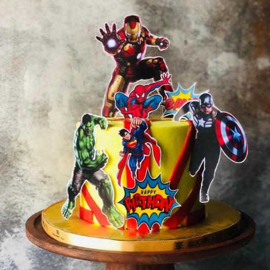 Superhero Birthday Cake