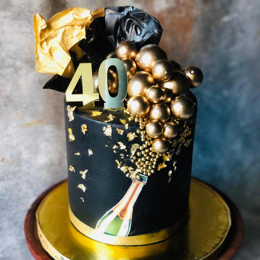 Pop the Bubbly Birthday Cake