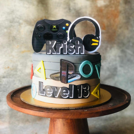 Gamer Level-Up Kid's Cake