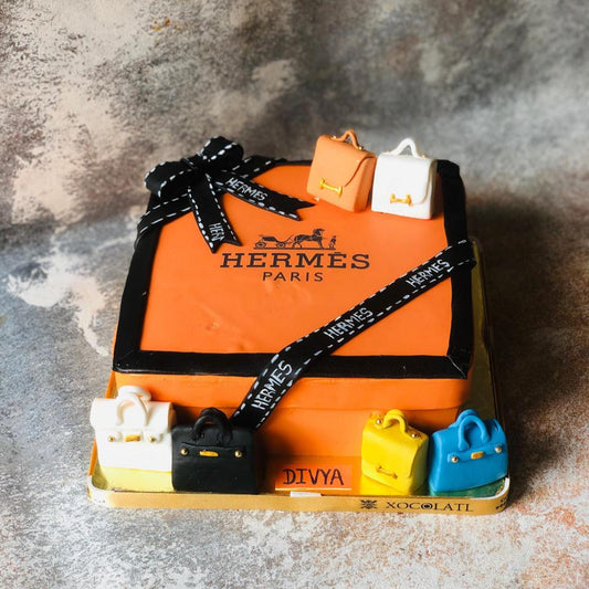 Hermès Luxe Box Cake