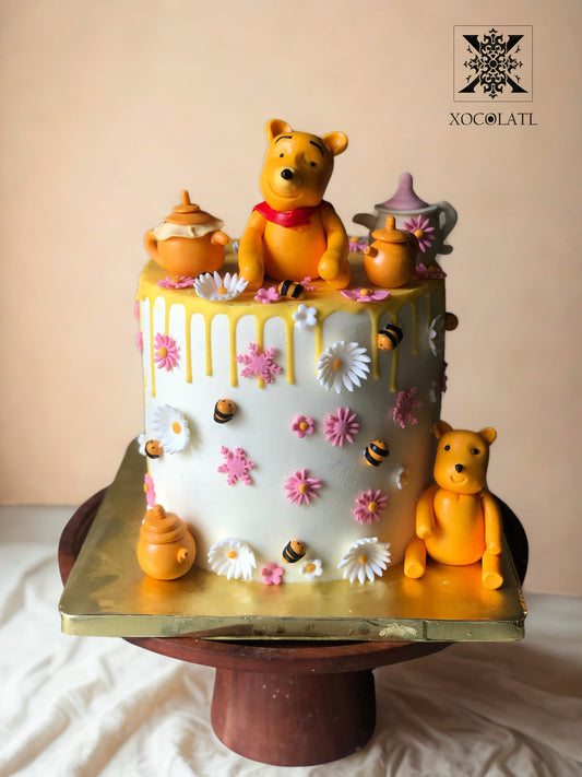 Honey Blossom Pooh Birthday Cake