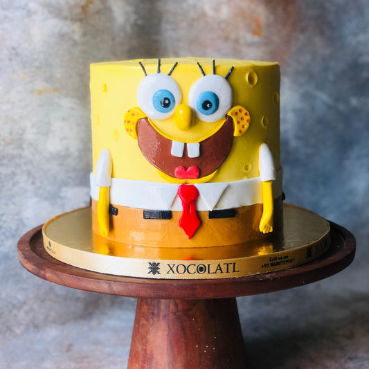 SpongePop Birthday Cake