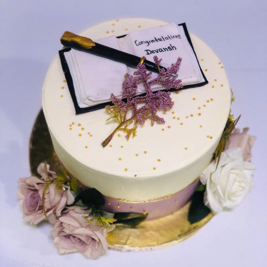 Graduation Bloom Cake