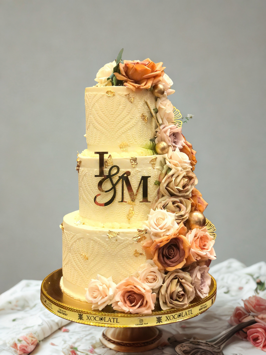 Forever Entwined Milestone Cake